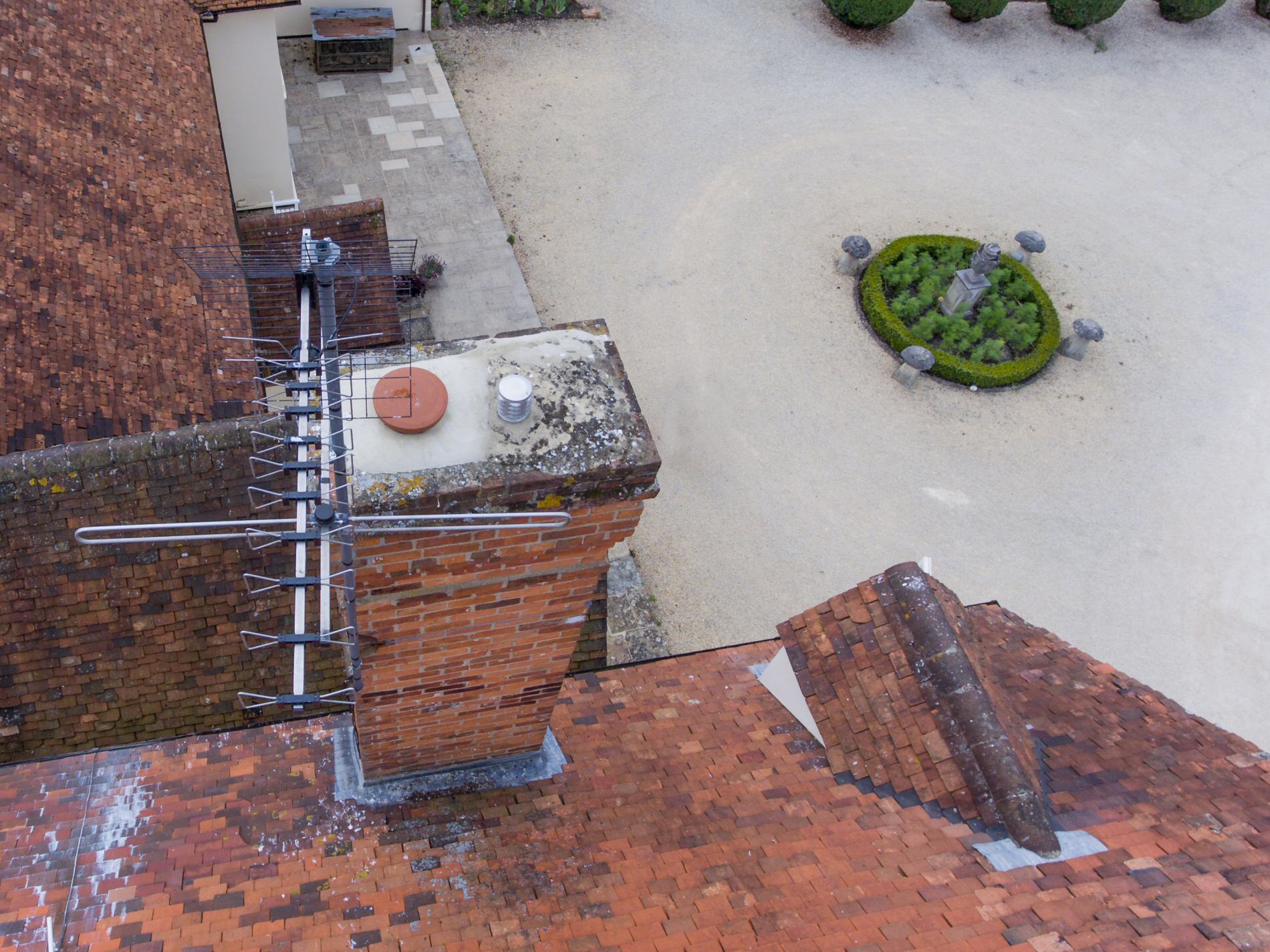 Chimney inspection by drone Chimney inspection by drone