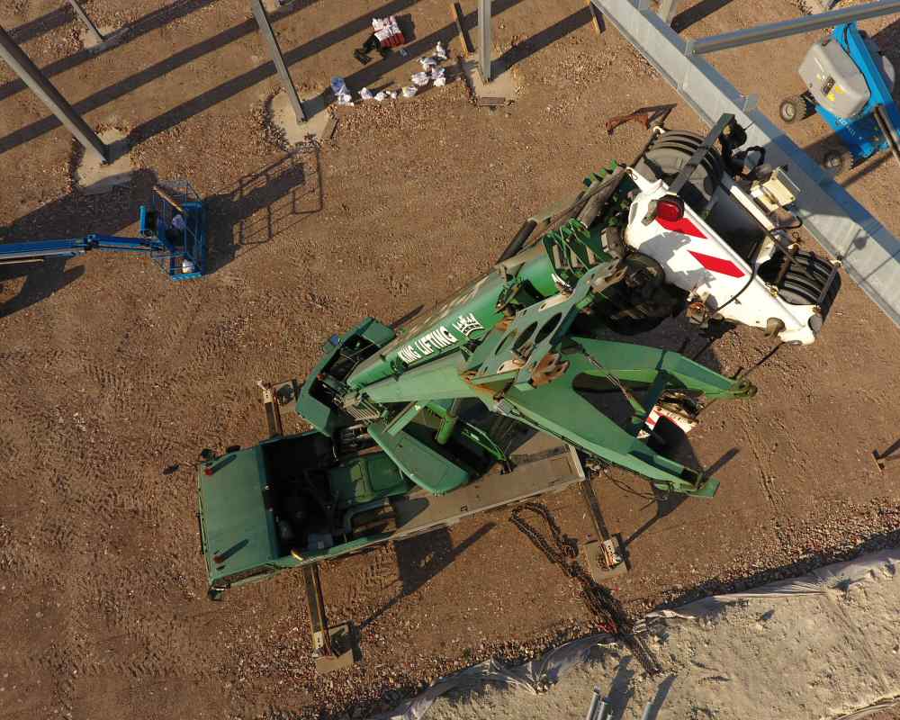 construction drone photography