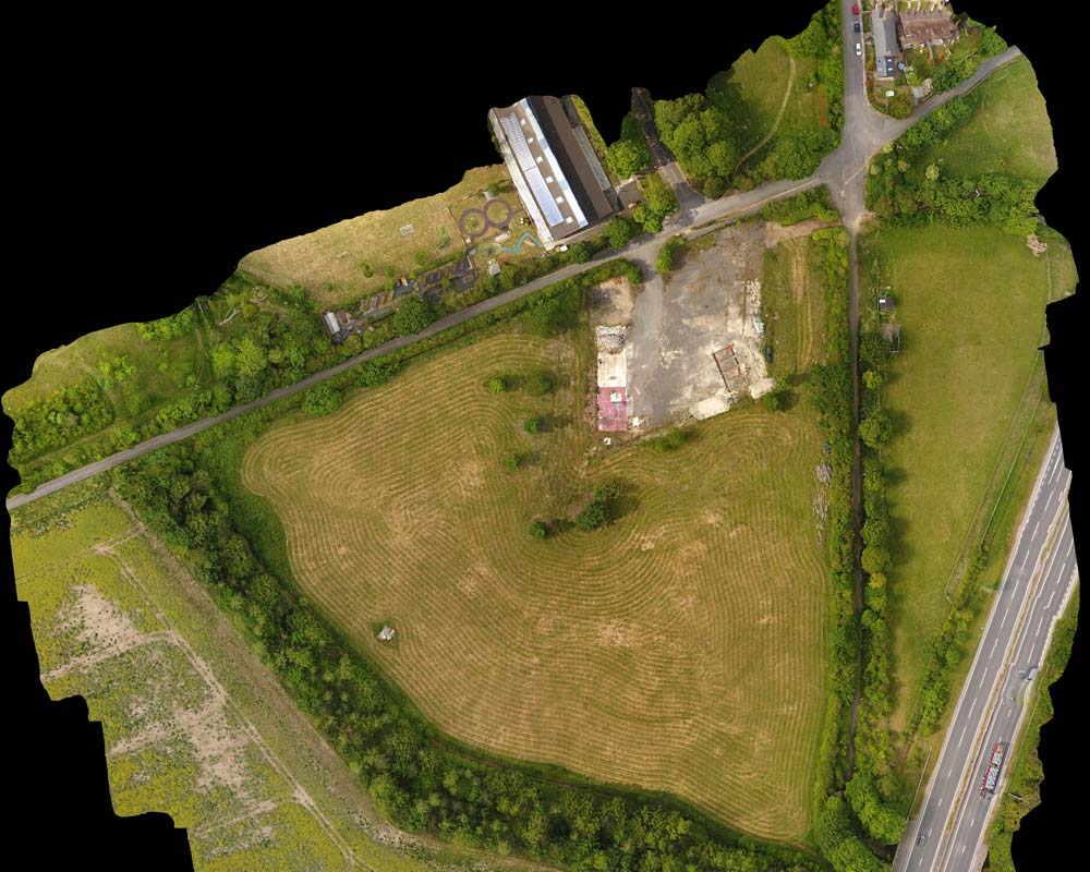 Site photography by drone
