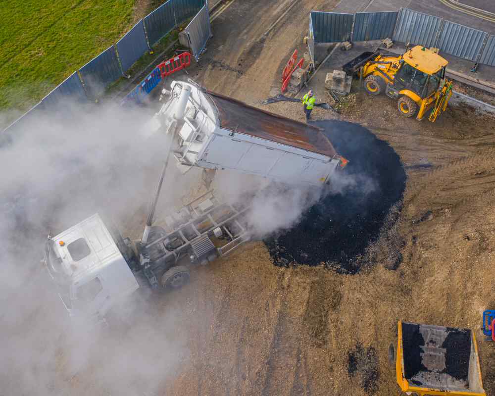 construction drone photography
