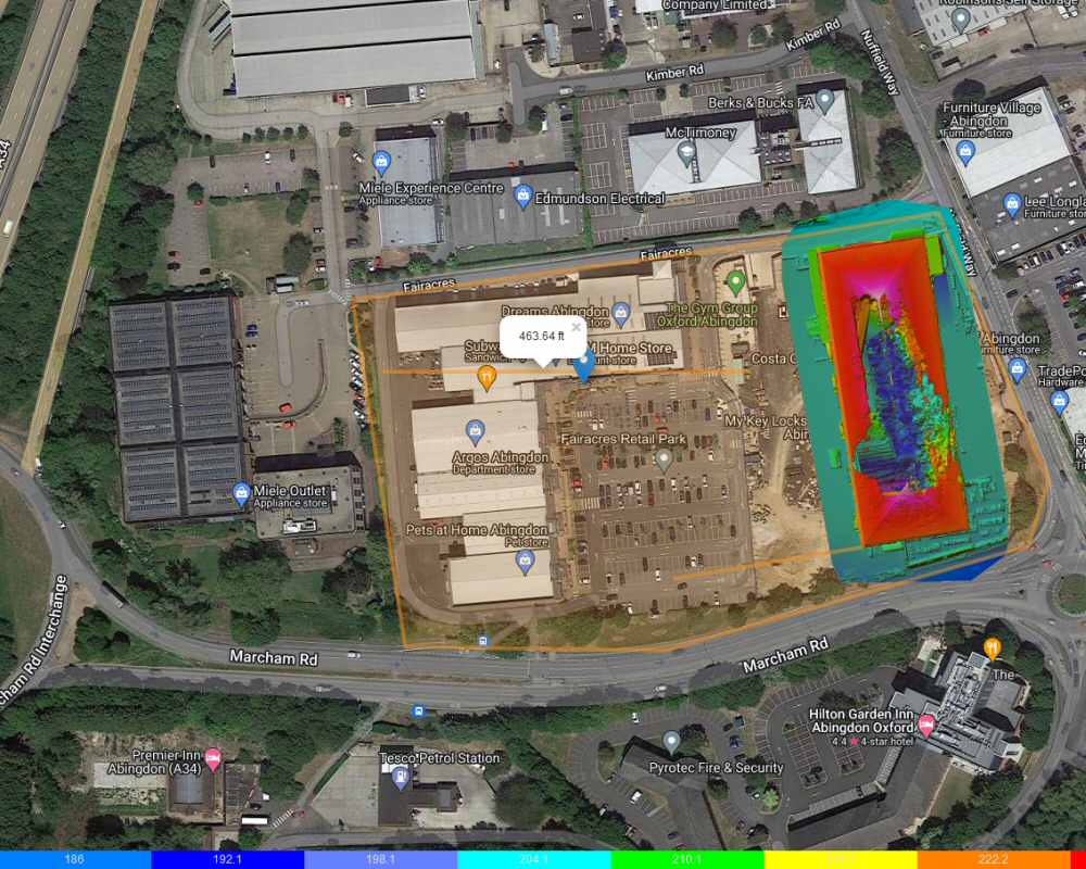 Construction drone mapping example