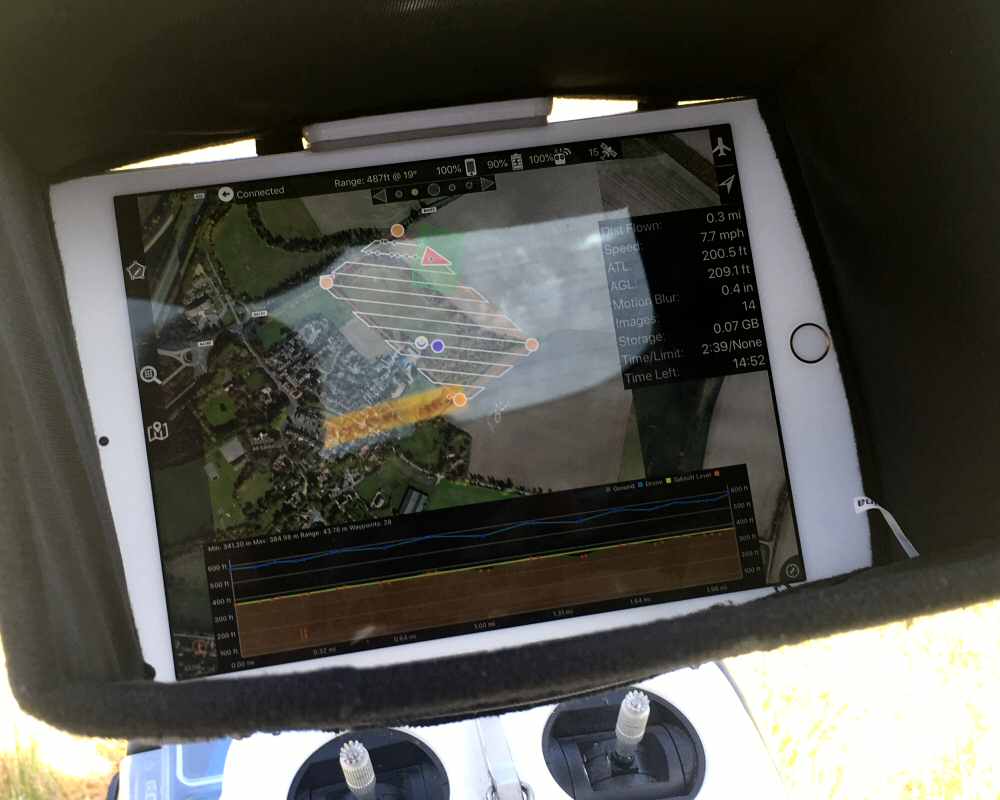 drone mapping screen