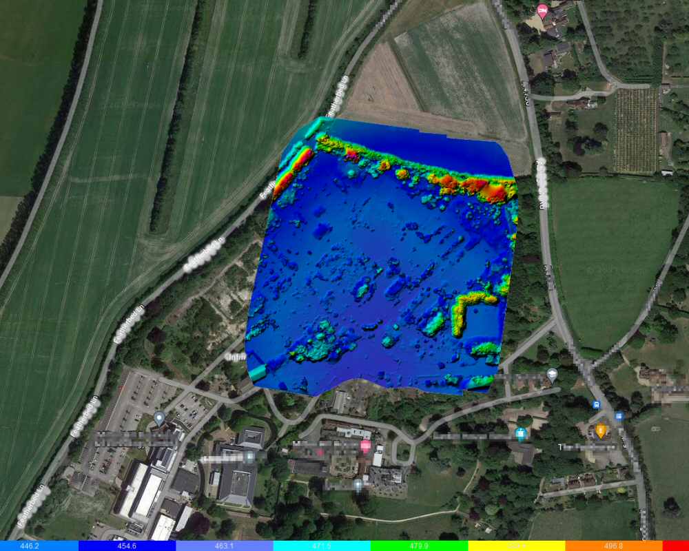 drone mapping ground level map example