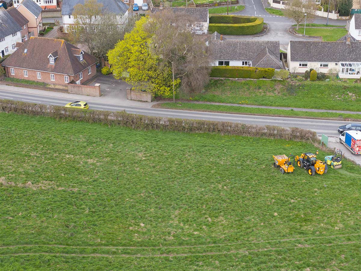 Image showing drone photo before