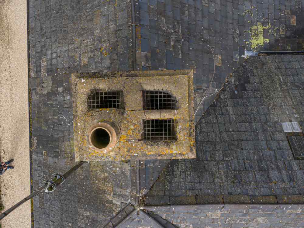 Drone Inspection- Faulty Chimney Drone Inspection- Faulty Chimney